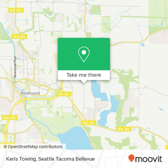 Ken's Towing map