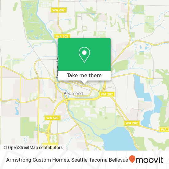 Armstrong Custom Homes map