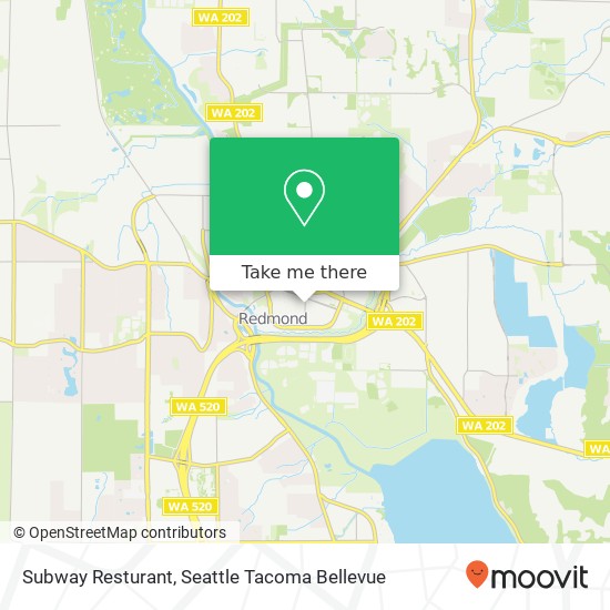 Subway Resturant map