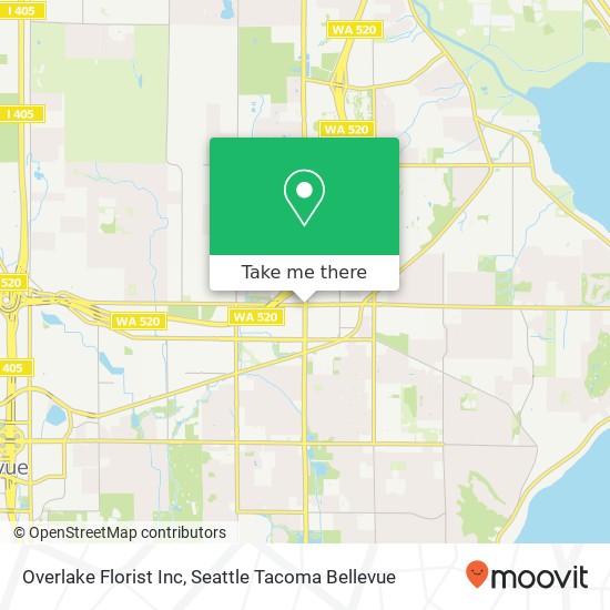 Overlake Florist Inc map