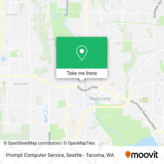 Prompt Computer Service map