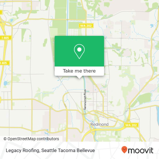 Legacy Roofing map