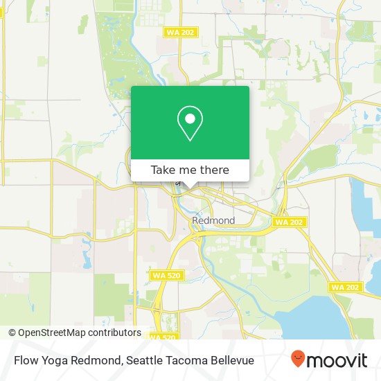 Mapa de Flow Yoga Redmond