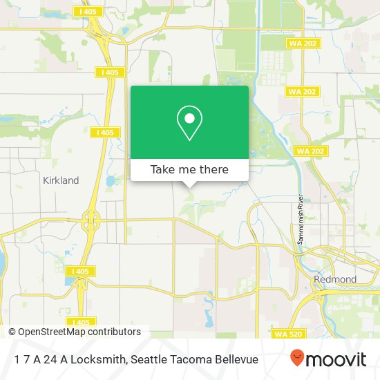 1 7 A 24 A Locksmith map