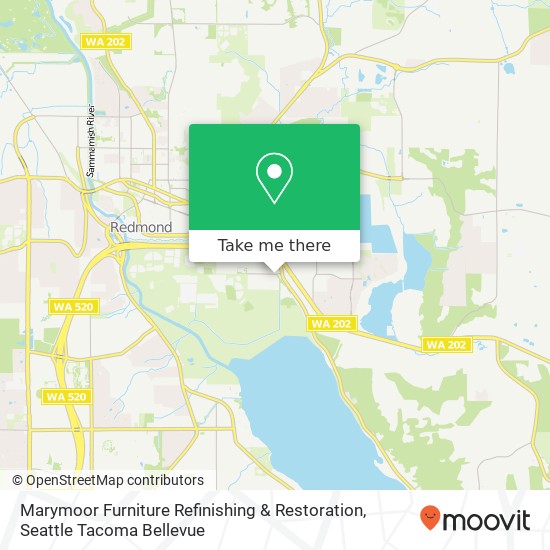 Mapa de Marymoor Furniture Refinishing & Restoration