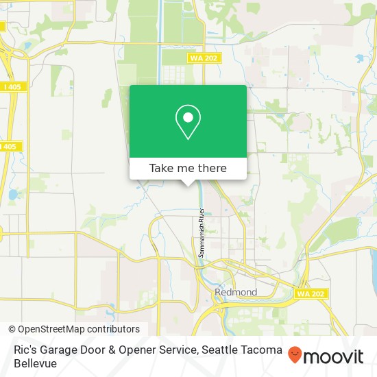 Ric's Garage Door & Opener Service map