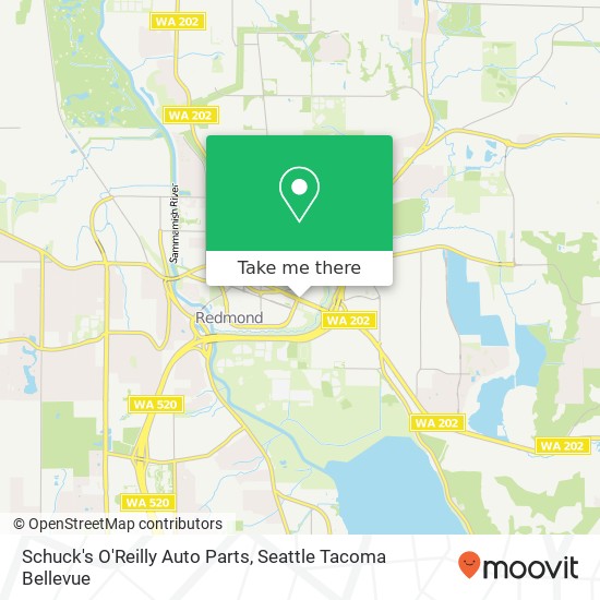 Schuck's O'Reilly Auto Parts map