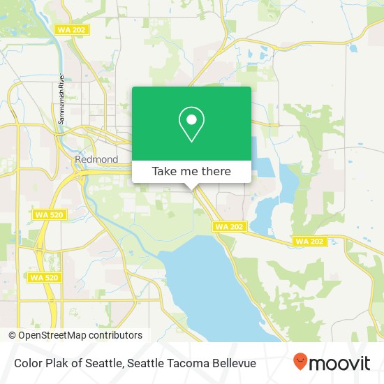 Mapa de Color Plak of Seattle