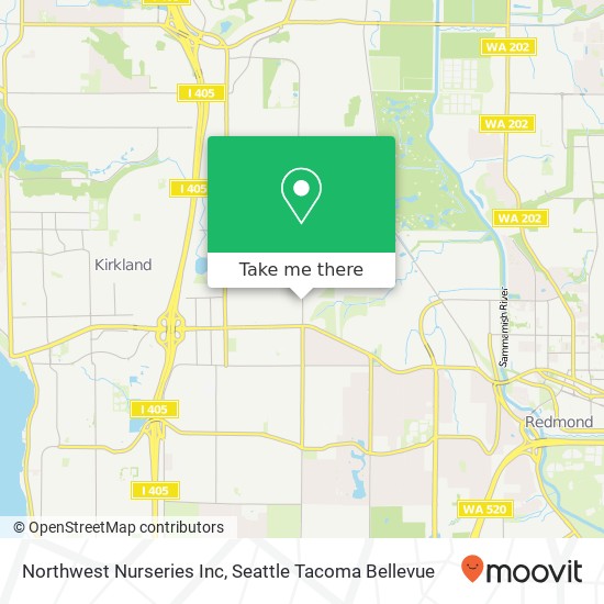 Northwest Nurseries Inc map