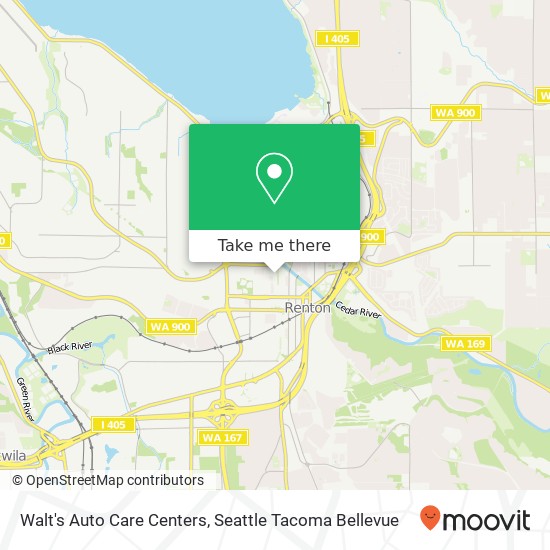 Mapa de Walt's Auto Care Centers