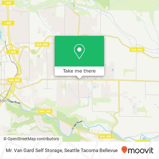 Mr. Van Gard Self Storage map