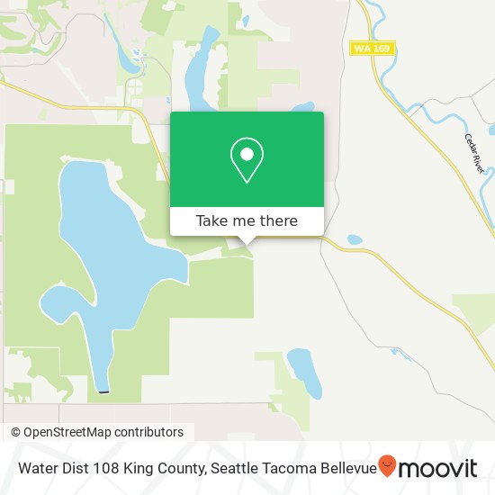 Mapa de Water Dist 108 King County