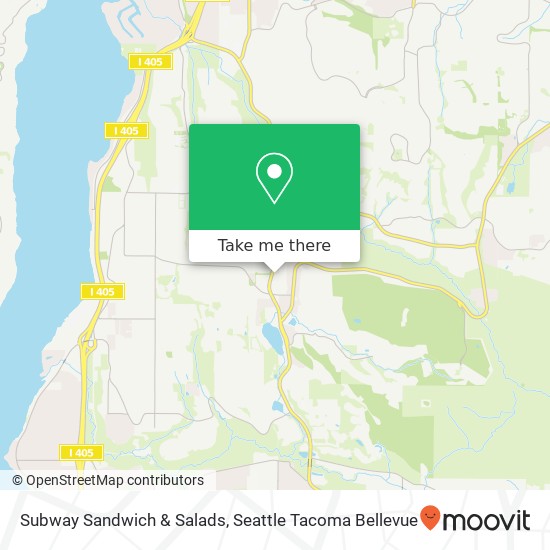 Mapa de Subway Sandwich & Salads