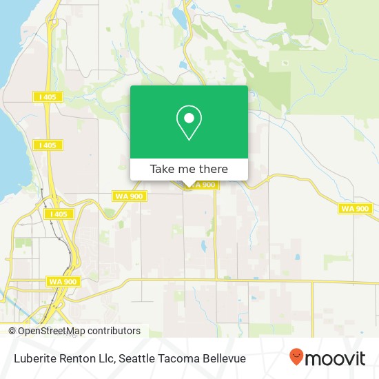 Luberite Renton Llc map