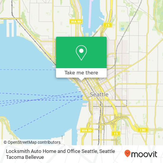 Mapa de Locksmith Auto Home and Office Seattle