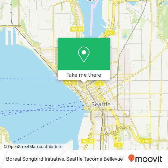 Boreal Songbird Initiative map