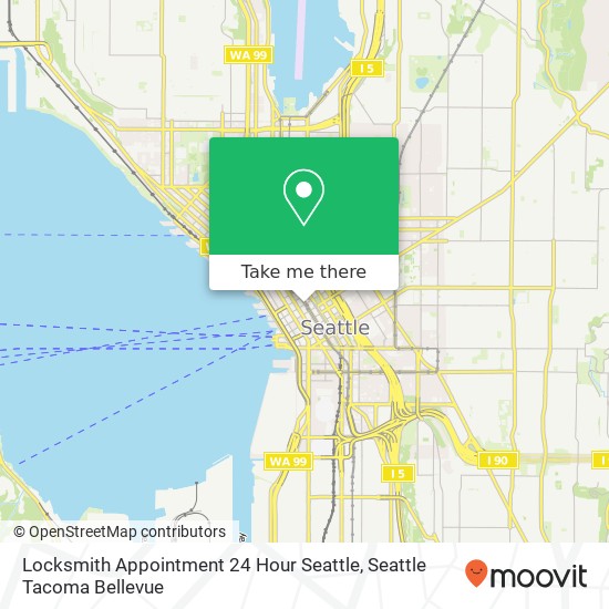 Mapa de Locksmith Appointment 24 Hour Seattle