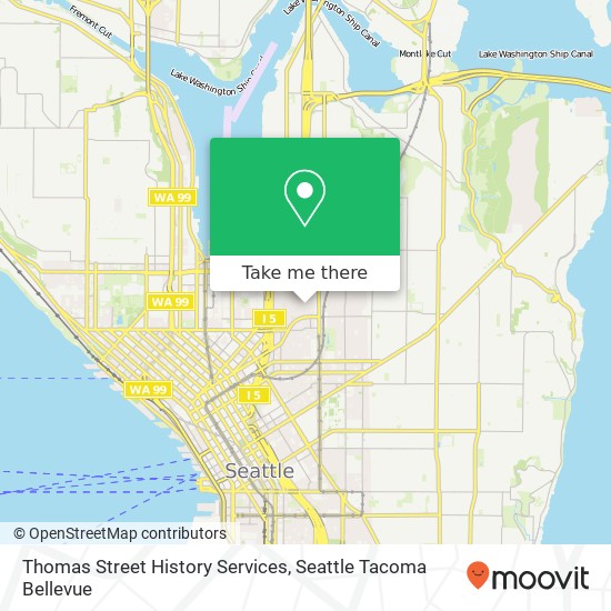 Thomas Street History Services map