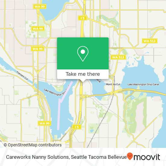 Careworks Nanny Solutions map