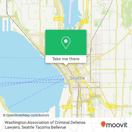 Mapa de Washington Association of Criminal Defense Lawyers
