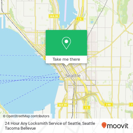 24 Hour Any Locksmith Service of Seattle map