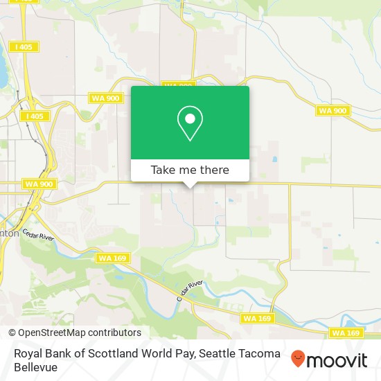 Mapa de Royal Bank of Scottland World Pay