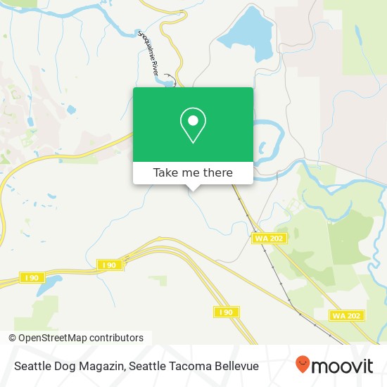 Mapa de Seattle Dog Magazin