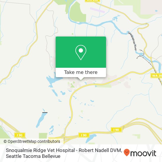 Snoqualmie Ridge Vet Hospital - Robert Nadell DVM map