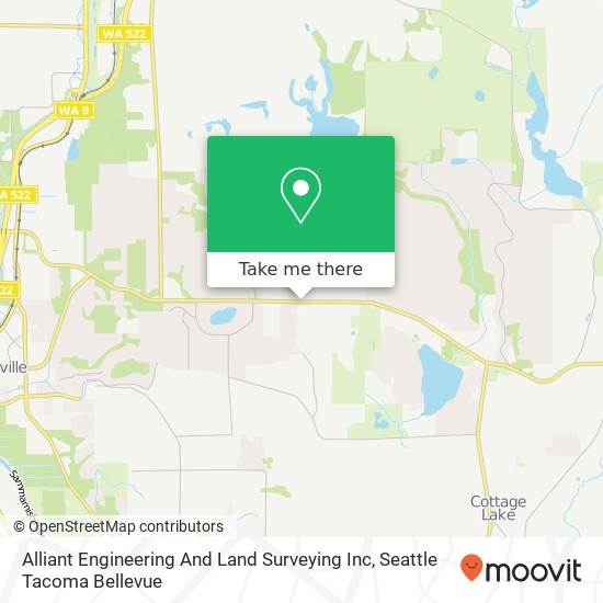 Alliant Engineering And Land Surveying Inc map