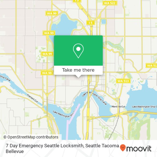 7 Day Emergency Seattle Locksmith map