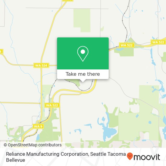 Reliance Manufacturing Corporation map