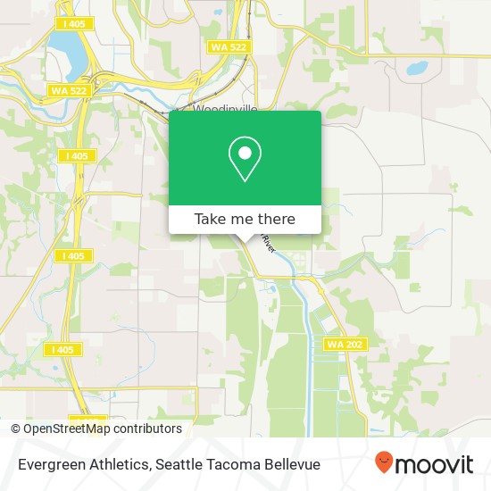 Evergreen Athletics map