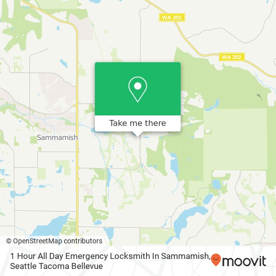 Mapa de 1 Hour All Day Emergency Locksmith In Sammamish