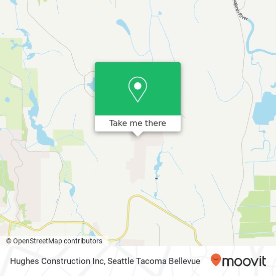 Hughes Construction Inc map