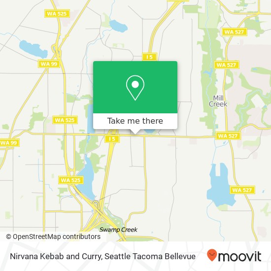 Nirvana Kebab and Curry map