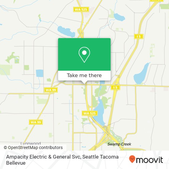 Mapa de Ampacity Electric & General Svc