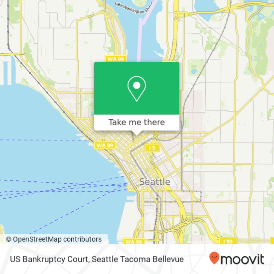 Mapa de US Bankruptcy Court