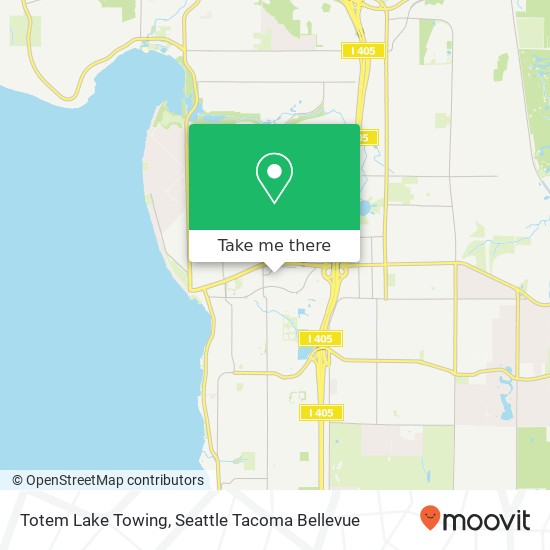 Mapa de Totem Lake Towing