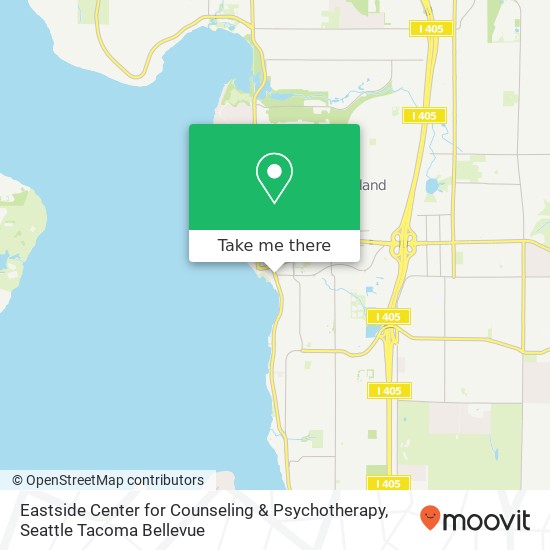 Eastside Center for Counseling & Psychotherapy map