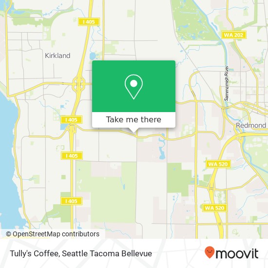 Tully's Coffee map