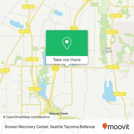 Bowen Recovery Center map