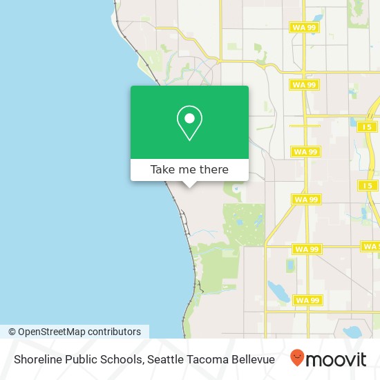 Shoreline Public Schools map