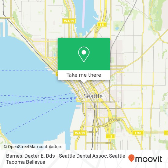 Mapa de Barnes, Dexter E, Dds - Seattle Dental Assoc