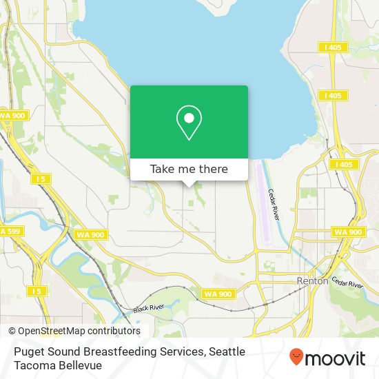 Mapa de Puget Sound Breastfeeding Services