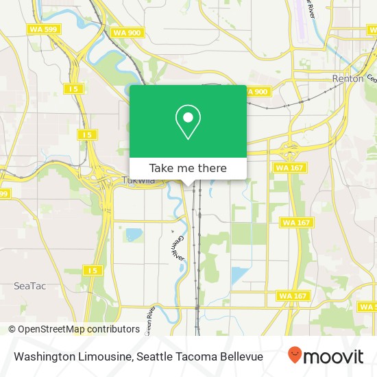 Mapa de Washington Limousine