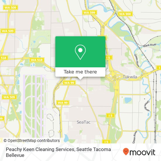 Peachy Keen Cleaning Services map