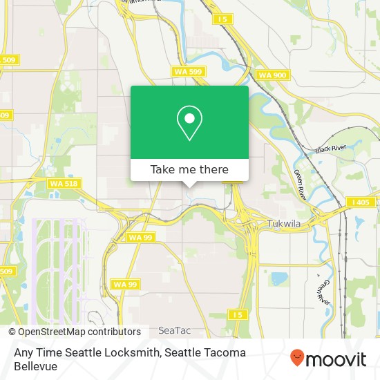 Mapa de Any Time Seattle Locksmith