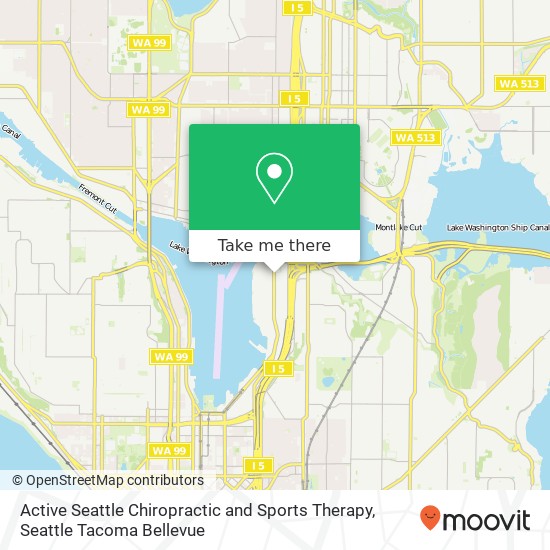 Active Seattle Chiropractic and Sports Therapy map