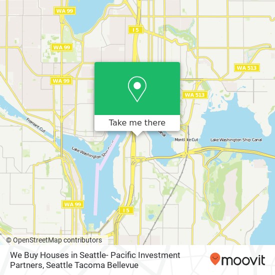 We Buy Houses in Seattle- Pacific Investment Partners map