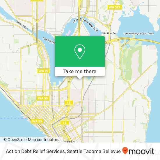 Action Debt Relief Services map